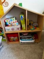 Children's Wooden House Toy & Book Storage Shelf – Great Condition 🏡 - Image 2